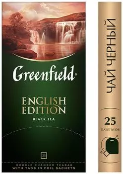 Чай Greenfield English edition черный 25*1.5г