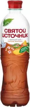 Чай Святой Источник холодный со вкусом персика и жасмина черный 500мл