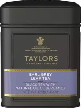 Чай Taylors of Harrogate Черный Эрл грей с ароматом бергамота 125г