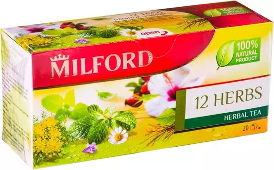 Чай травяной Milford 12 Herbs 20*2.25г. Закажите онлайн!