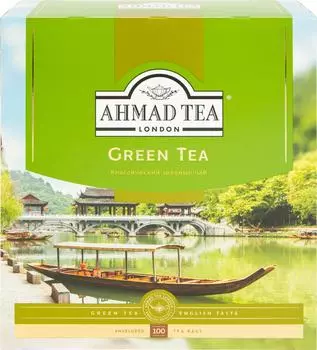 Чай зеленый Ahmad Tea 100*2г - Vprok.ru Перекрёсток