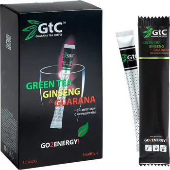 Чай зеленый GTC с женьшенем 15 стиков