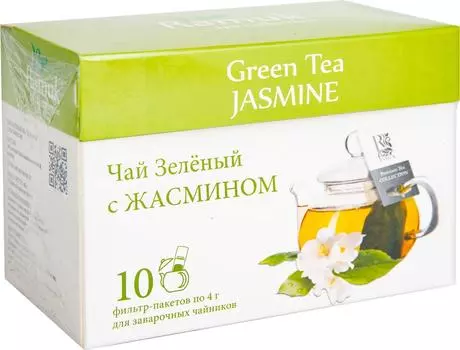 Чай зеленый Ramuk с жасмином 10*4г