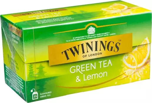 Чай зеленый Twinings с лимоном 25*1.6г