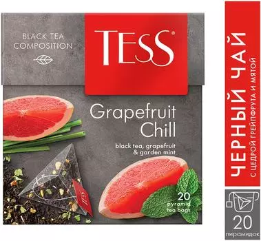 Чайный напиток Tess Grapefruit Chill 20*1.8гс доставкой!