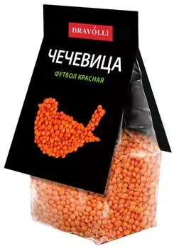 Чечевица Bravolli Футбол красная 350г. Закажите онлайн!