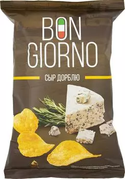 Чипсы Bon Giorno Сыр Дорблю 90г