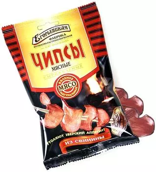 Чипсы Егорьевская мясные из свинины 30гс доставкой!