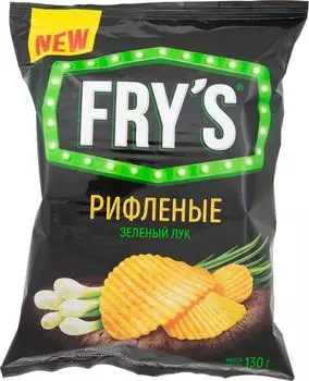 Чипсы Frys Рифленые Зеленый лук 130г