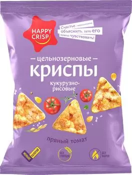 Чипсы Happy Crisp кукурузно-рисовые Пряный томат 50г