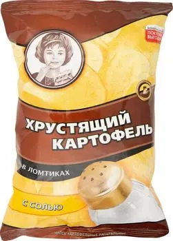 Чипсы Хрустящий Картофель с солью 70г. Закажите онлайн!