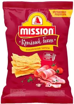 Чипсы кукурузные Mission со вкусом Бекона 150г