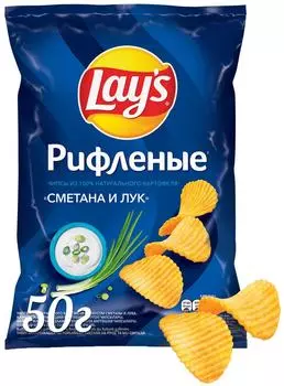 Чипсы Lays Сметана и Лук 50г