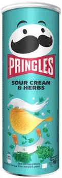 Чипсы Pringles со вкусом сметаны и зелени 165г