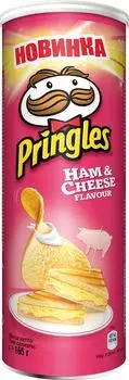 Чипсы Pringles со вкусом ветчины и сыра 165г