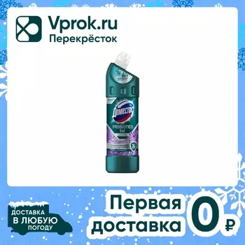 Чистящее средство для унитаза Доместос Цветочная свежесть с активными пробиотиками 750мл