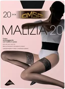Чулки Omsa Malizia 20 Nero Черные Размер 2с доставкой!