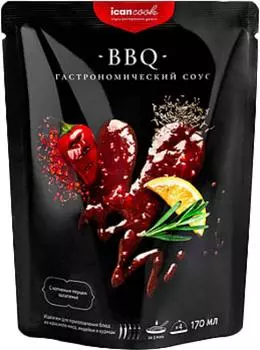 Cоус icancook Барбекю с копченым перцем халапеньо 170мл