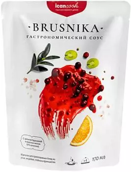 Cоус icancook Брусничный с красным вином 0% алкоголя 170мл