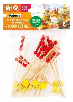 Декоративные пики Paterra Торжество 12см*30шт