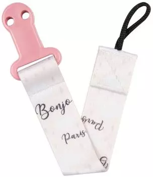 Держатель для пустышки Canpol babies Bonjour Paris с лентой