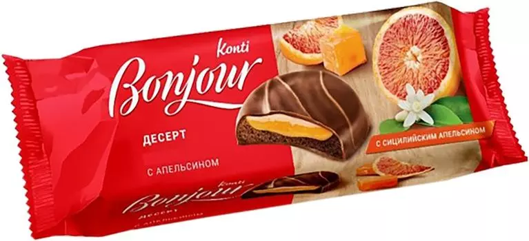 Десерт Konti Bonjour тарталетки апельсин 220г