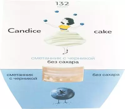 Десерт-пирожное Candice Сметанник c черникой 100г