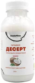 Десерт питьевой Awake Power кокосовый классический 275г