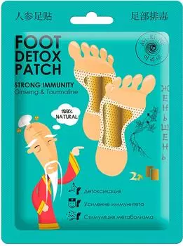 Детокс-Патчи для ног Mi-Ri-Ne с женьшенем 16г