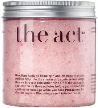 Детокс-скраб для тела The Act и соль для ванны 2в1 Расслабляющий грейпфрут 300г