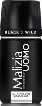 Дезодорант Malizia Uomo black &amp; wild 150мл