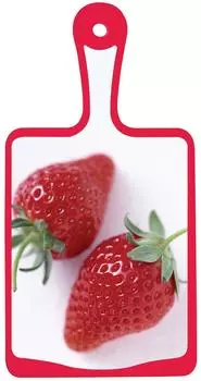 Доска разделочная Frybest MD-1836 Клубника 17.9*35.6см