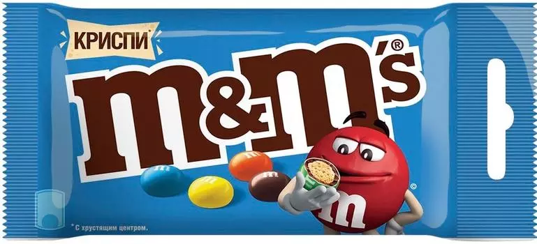 Драже M&amp;Ms Криспи с молочным шоколадом 36г