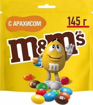 Драже M&amp;Ms с арахисом 145г