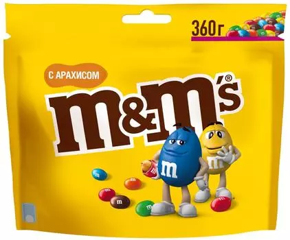 Драже M&amp;Ms с арахисом 360г