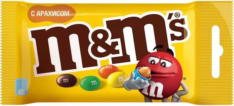 Драже M&Ms с арахисом 45г - Vprok.ru Перекрёсток