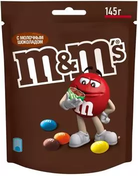 Драже M&amp;Ms с молочным шоколадом 145г