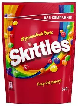 Драже Skittles Фрукты 140г - Vprok.ru Перекрёсток