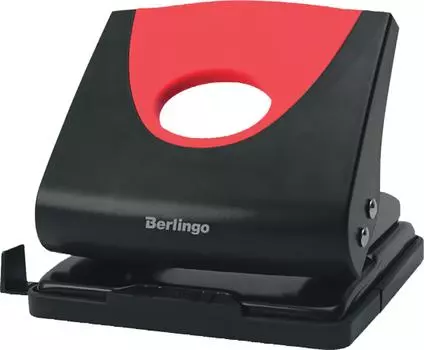 Дырокол Berlingo Office Soft с линейкой