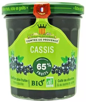 Джем Les Comtes de Provence Organic Черная смородина 350г