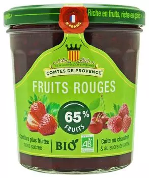Джем Les Comtes de Provence Organic Красные ягоды 350г