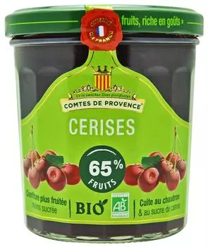 Джем Les Comtes de Provence Organic Вишня 350г