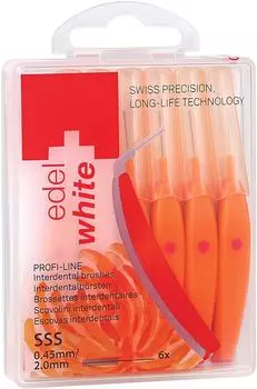 Ершик межзубный Edel+White Profi-Line SSS 0.45мм с защитными колпачками 6шт