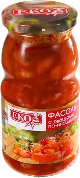 Фасоль Eko с овощами по-итальянски 510г