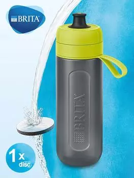 Фильтр-бутылка для воды Brita Fill&amp;Go Active цвет лайм 600мл