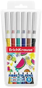 Фломастеры Erich Krause Washable 6 цветов