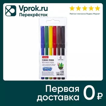 Фломастеры Hatber Color Tour 6 цветов