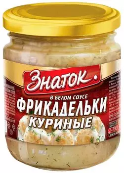 Фрикадельки Знаток куриные в белом соусе 450г