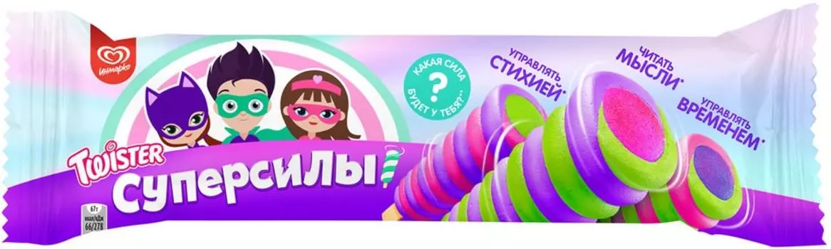 Фруктовый лед Макс Твистер суперсилы Малина черешня лайм 67г