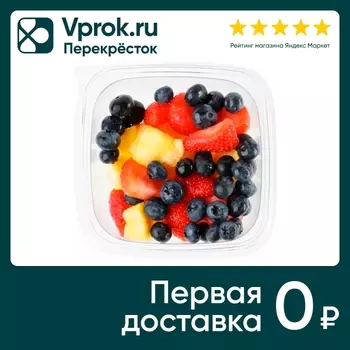 Фруктовый микс ананас клубника голубика Шеф Перекресток 220г